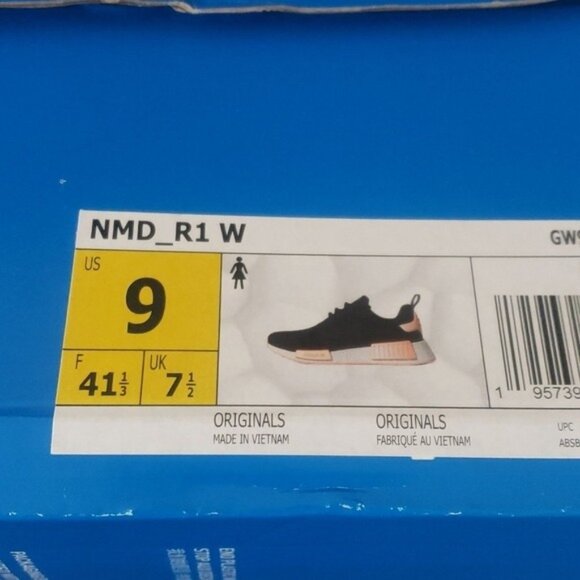 New Adidas NMD Womens Black Shoes Size 9 Casual Streetwear Everyday Walking - Picture 9 of 10
